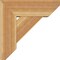 Ekena Millwork Traditional Slat Rough Sawn Bracket w/ Offset Brace, Western Red Cedar, 8"W x 22"D x 22"H BKT0806X22X22TRA06RWR - alternate 2